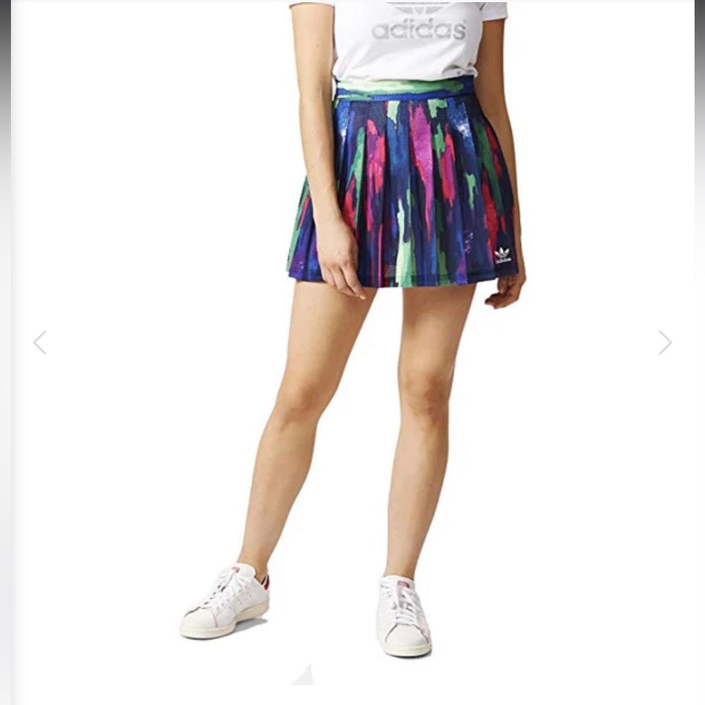 NWT Pharrell Williams Adidas Originals Womens Camo Tree Pleated Accordion Skirt